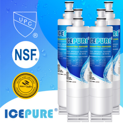 Fit For 4396508 ED2GHGXMQ00 GS5SHAXNB01 WF285 RWF0500A Water Filter 4 PACK