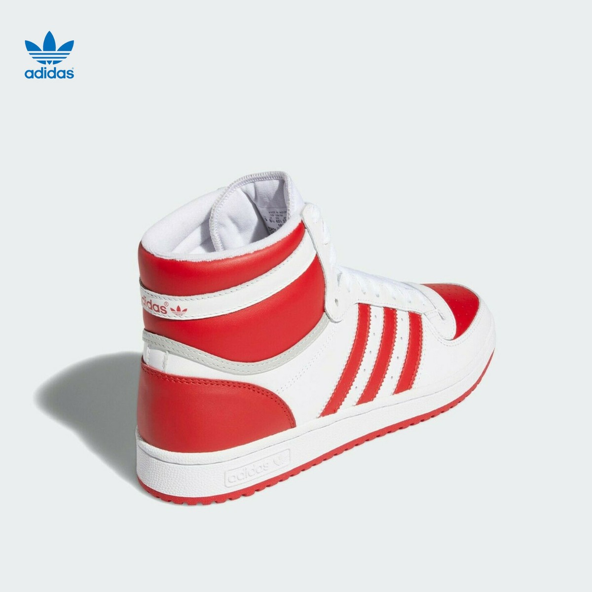 Adidas Top Ten RB High Top Sneakers 'White Scarlet' FV4925 Adidas Top Ten RB High Top Sneakers 'White Scarlet' FV4925