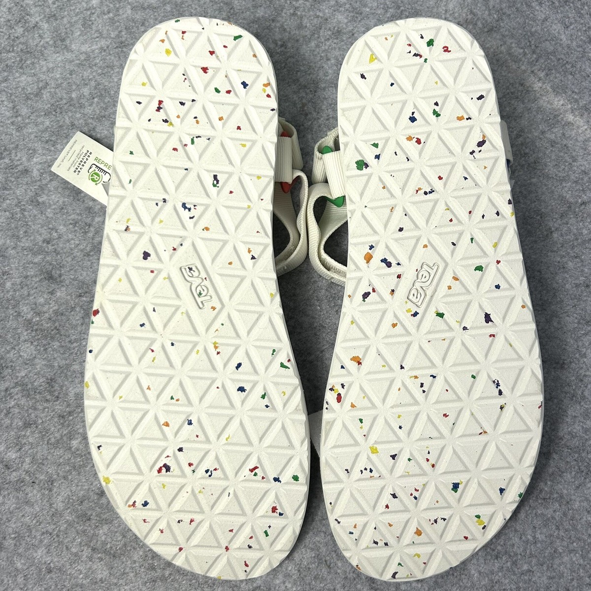 Teva Original Universal Rainbow Pride White Ankle Strap  display picture 1
