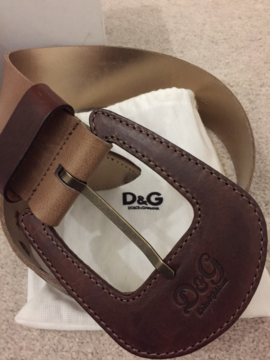Dolce Gabbana Women's brown Waist belt 85/70 With Box Anniversary