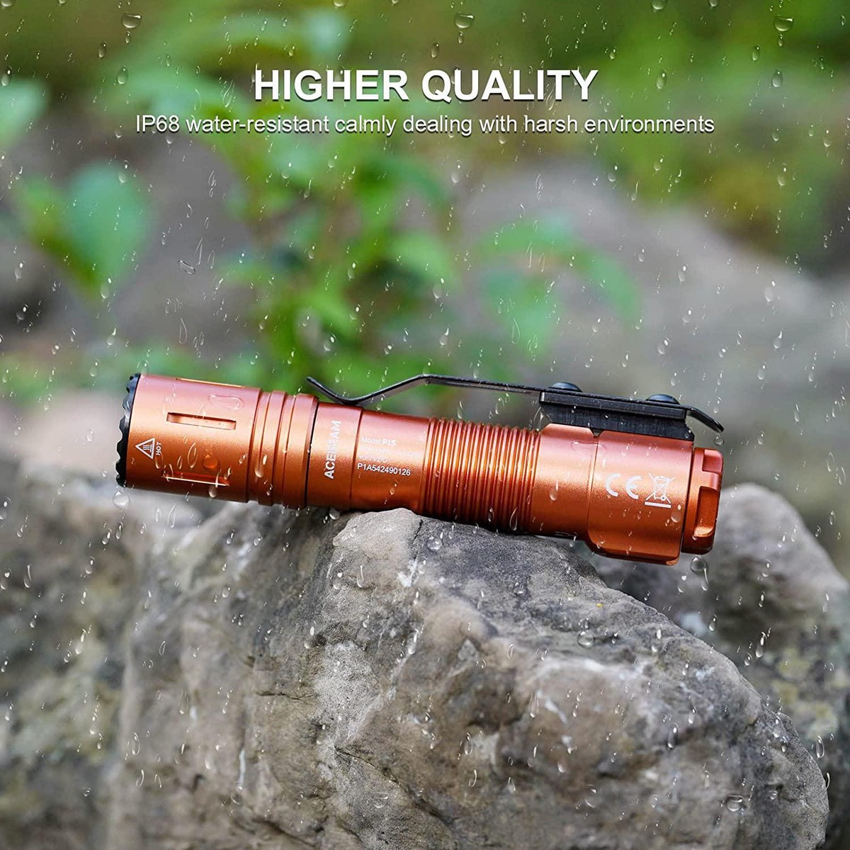 ACEBEAM P15 Defender Switchable EDC Tactical Flashlight
