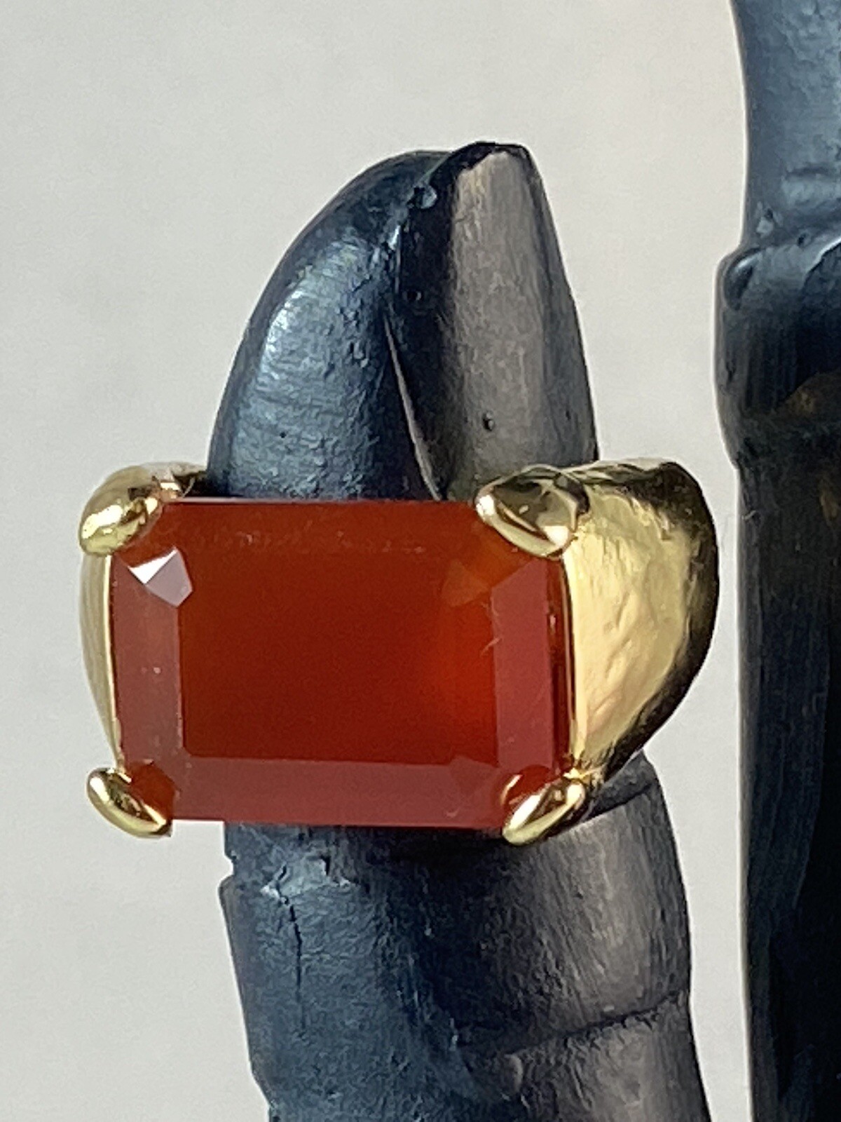 BELLEZZA Gemstone Hammered Ring ~ 7