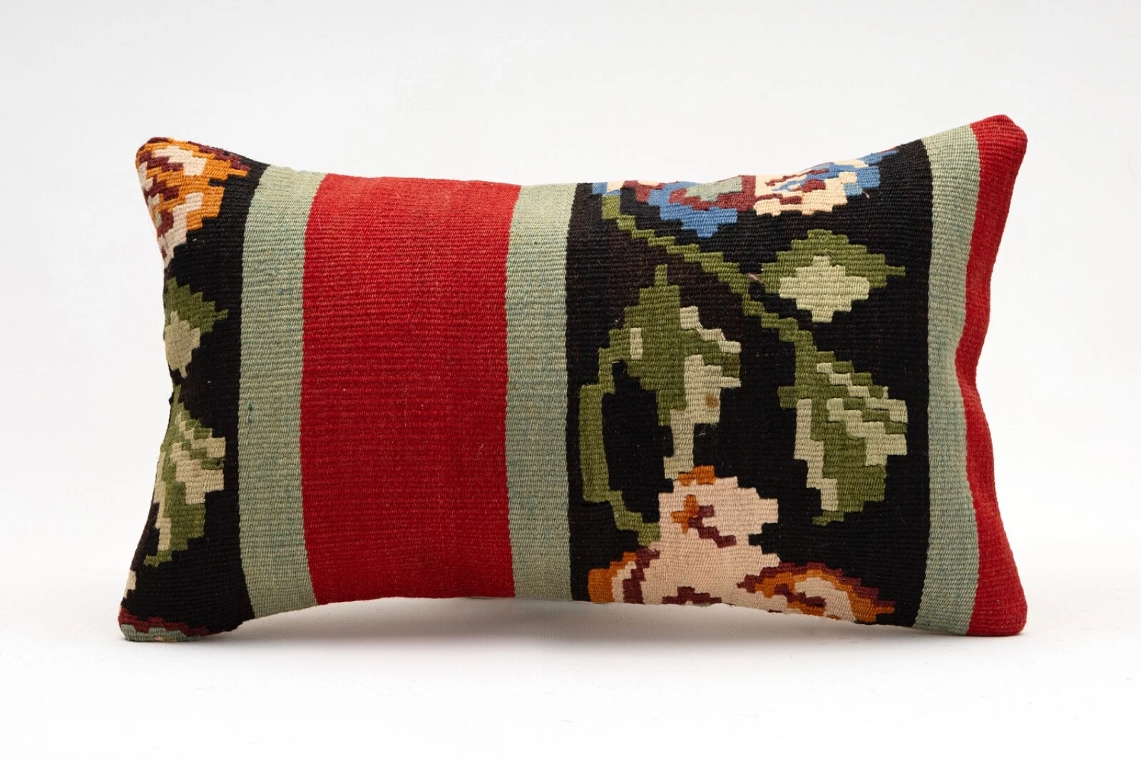 Kilim Pillow Cover, 12x20 in, Decorative Pillow, Turkish Pillow, Sofa Cushion
