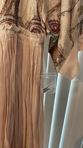 Free People Midi Dress Mesa Embroidered Cut-Out Midi Dress Size Small Petite - Picture 7 of 13