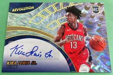2020-21 Panini Revolution KIRA LEWIS JR RC AUTO FRACTAL INSERT #043/100 Pelicans