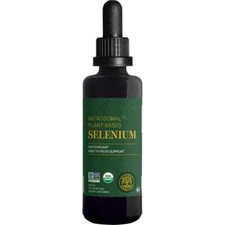 Global Healing Selenium 200mcg for Thyroid Support  - 2 Fl Oz