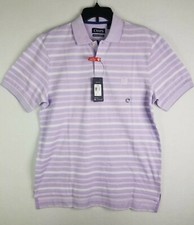 Chaps NWT Men's Natural Stretch Short Sleeve Polo Shirt Purple Medium MSRP 45