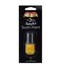 Gold - Tooth Paint  Global Colours BodyArt 5ml Special FX Makeup Halloween