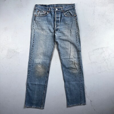 Levi's 501 W35 L34 USA製 USED Vintage Levi's W36 X L34 501 Original Riveted Blue Jeans Men's