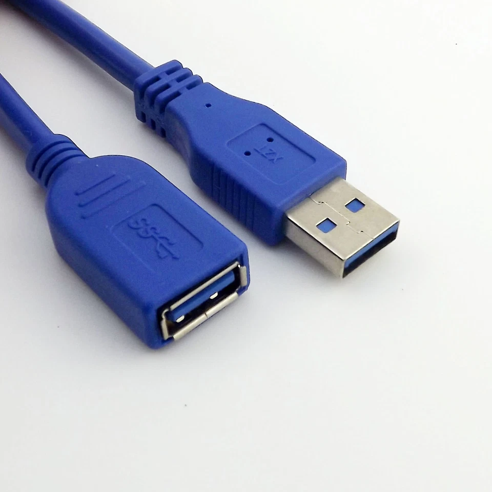 1M/3FT USB 3.0 A Male Plug To 3.0 Female Socket Super Fast Extension Cable Cord - Image 2 of 4