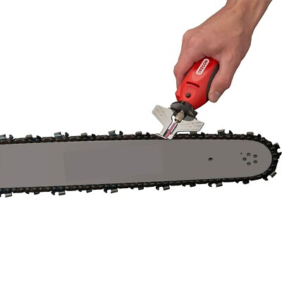 GOXAWEE Chainsaw Sharpener Kit 180W Power Angle Attachment 5 Speed Setting Chain