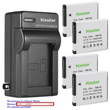 Kastar Battery AC Charger for Canon NB-8L CB-2LA Canon PowerShot A2200 Camera