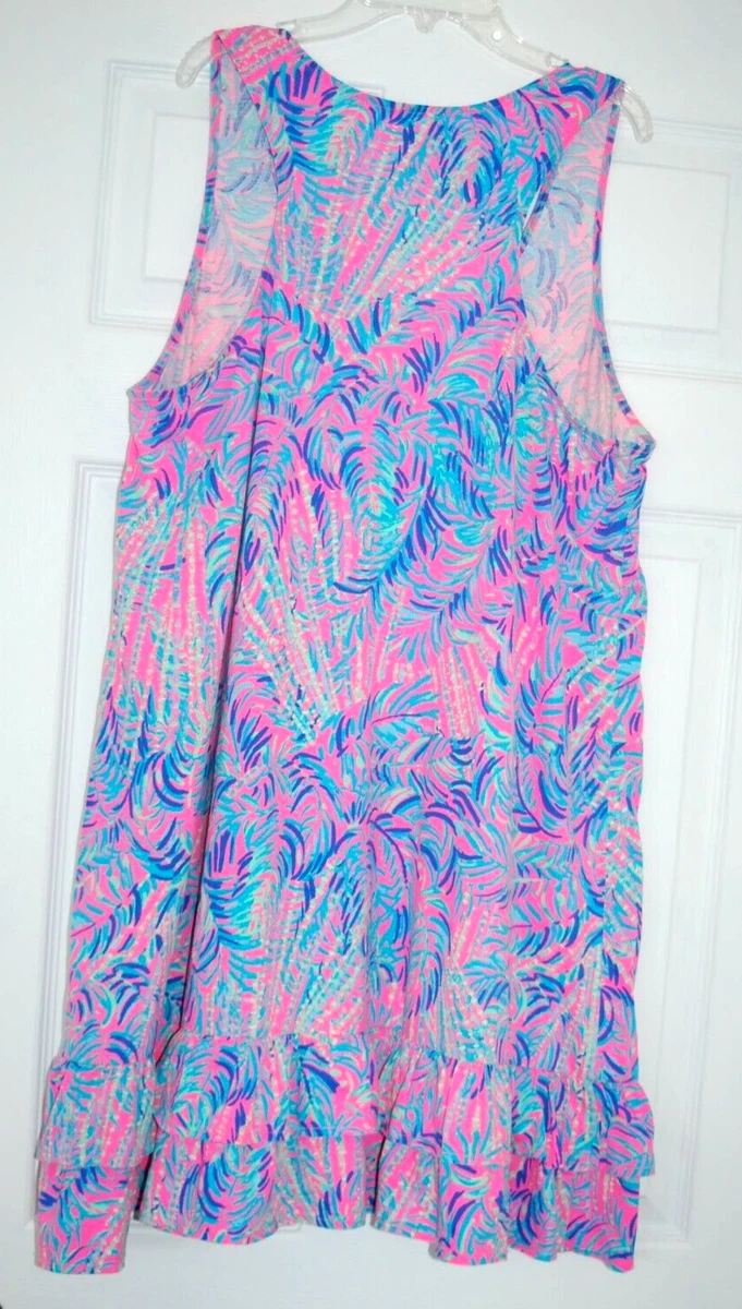 LILLY PULITZER EVANGELIA COCO BREEZE PINK SUNSET DRESS RACER BACK