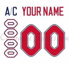 IIHF Team Slovakia Customized Number Kit for 2001 white Hockey Uniform