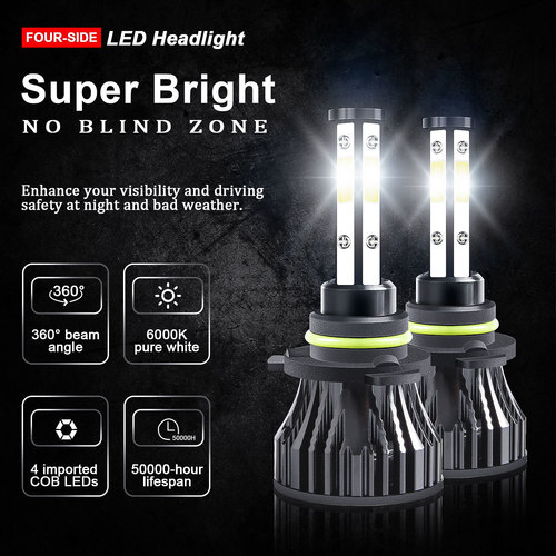 LED Headlights + Fog Lights Bulbs Kit For Chevy Silverado 1500 2500 HD 1999-2002 - Picture 37 of 102
