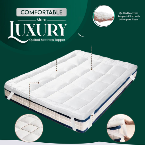 Hotel Quality Mattress Topper 4" Deep Thick Single Double King Super