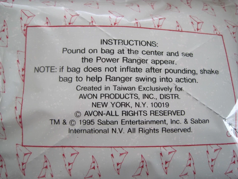 Power Rangers Mighty Morphin Inflatable Pop-Up Red Ranger In Package - Image 4 of 4