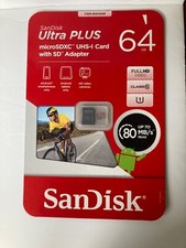 SanDisk - Ultra Plus 64GB microSDXC Class 10 UHS-1 Memory Card