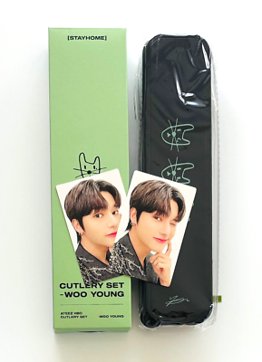 ATEEZ ウヨン 2021 センイルMD カトラリー トレカ2枚セット ATEEZ WOOYOUNG BIRTHDAY 2021 Cutlery Set + Photocard Set [B] | eBay