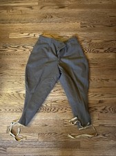 E.I. Plinc S.N.C. 1980'S Vintage Italian Military Jodhpurs Pants MINT