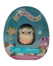 Tarjetas coleccionables Squishmallows Micro Peluche Rosie Pig Collector's Tin Pin