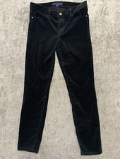 Tommy Hilfiger Corduroy Pants Womens Size 8 Greenwich Skinny Black Mid Rise