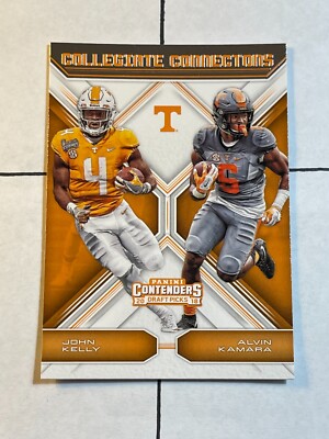 John Kelly Alvin Kamara 2018 Panini Contenders Collegiate Connection Rookie RC #
