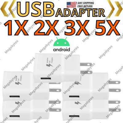 USB Power Adapter Home Fast Wall Charger Block US Plug For Samsung Galaxy Google