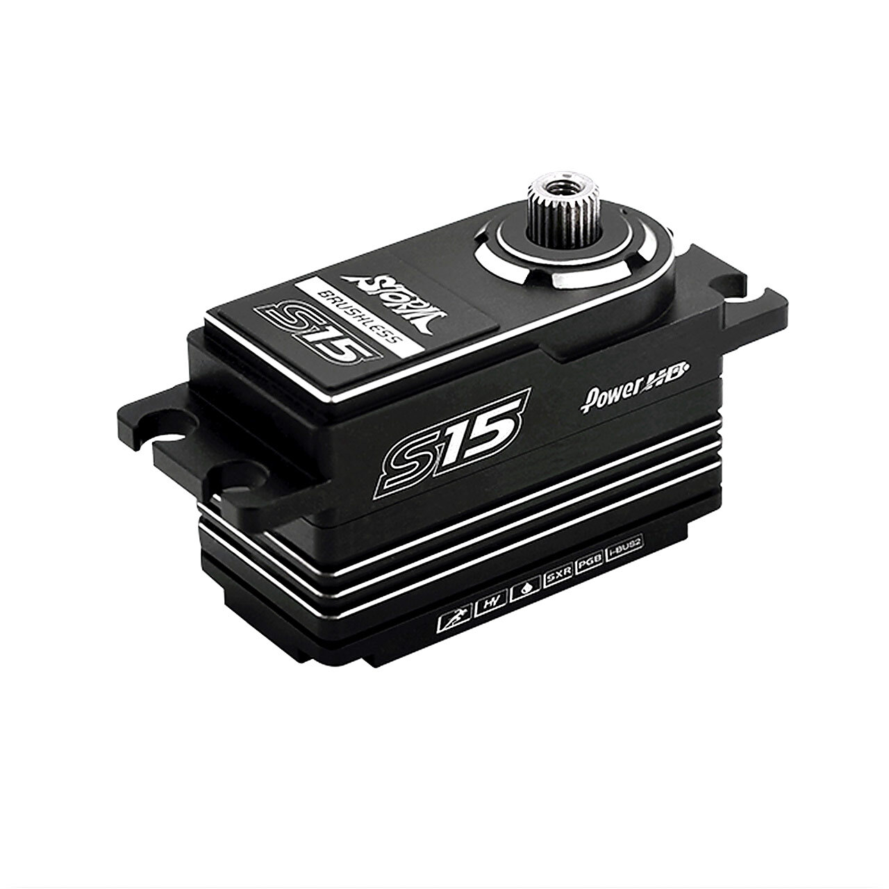 Power HD S15-SILVER Low Profile HV Servo Digital Brushless CNC Housing Titianget