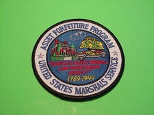 UNITED STATES MARSHAL ASSET FORFEITURE PROGRAM  4" POLICE PATCH FREE SHIPPING!!!