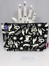 Halloween Black/White Snakes Crystal Balls 2024 Ipsy Makeup Bag-Empty Celestial
