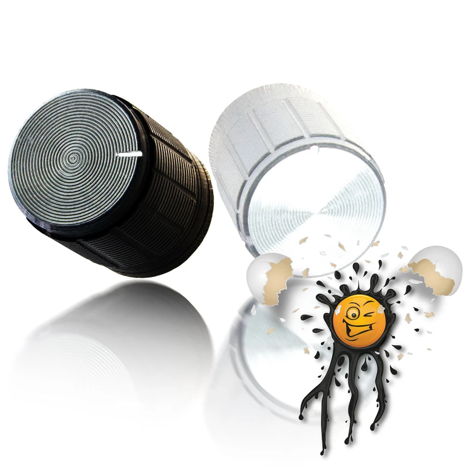 ARDUINO Alu Potentiometer 6/13 mm Ø Drehknopf Stellknopf rotary knob button silver black