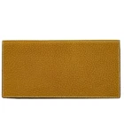 HERMES Leather Long Wallet Brown