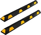 2 Pack Heavy Duty Curb Parking Garage Floor Stopper 72 Inch Rubber Parking Curb
