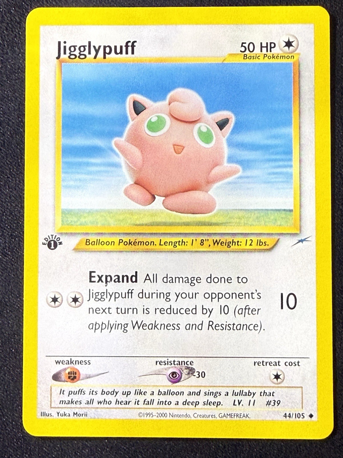 Pokemon Card - Jigglypuff Neo Destiny 44/105 Uncommon 1st Edition
