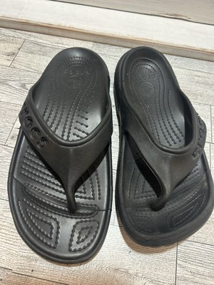 Crocs Baya Men\'s Size 13 Comfort Flip Flop Black Thong Beach Sandals Slip On Amazon.com | Crocs Men main image 4