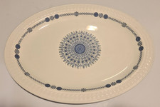 Pontesa Castillian Collection GRANADA 14.5" Platter Made in Spain Blue and White