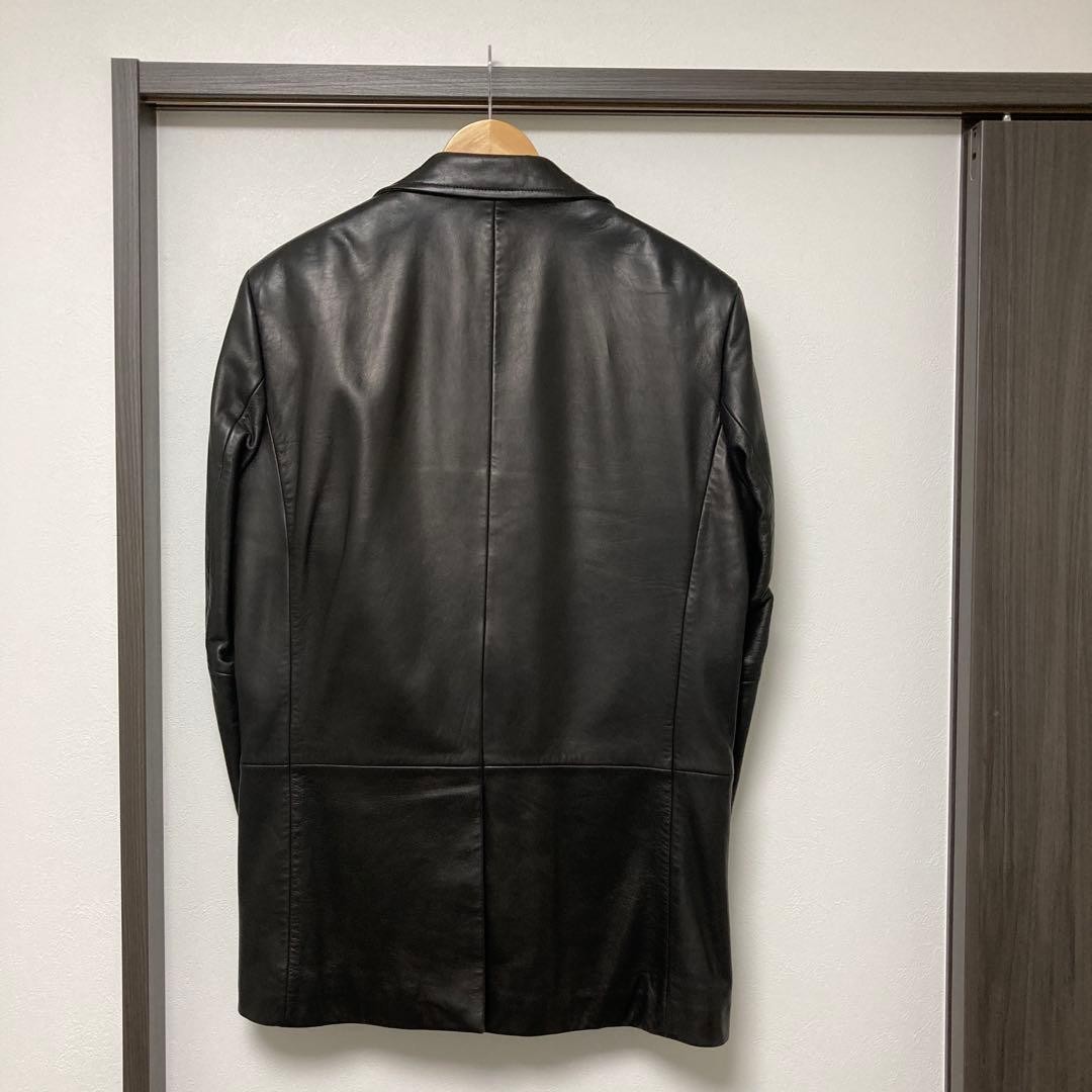 Hugo BOSS Black Leather Single Jacket Size 50 Casual Men's Fashion thumbnail 2