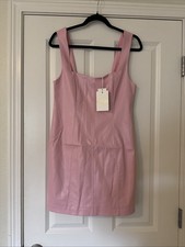Show Me Your Mumu Pink Pleather Mini Dress