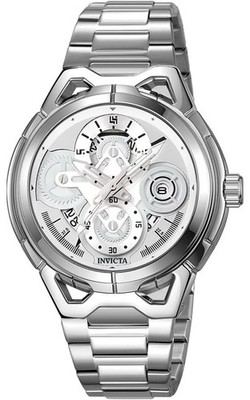 Invicta S1 Rally (79011) 44mm Men s Quartz Watch - Silver Stainless Steel - NEW