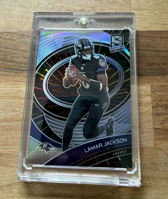 Panini 2021 Spectra Lamar Jackson Baltimore Ravens #7 Hyper Prizm  /75