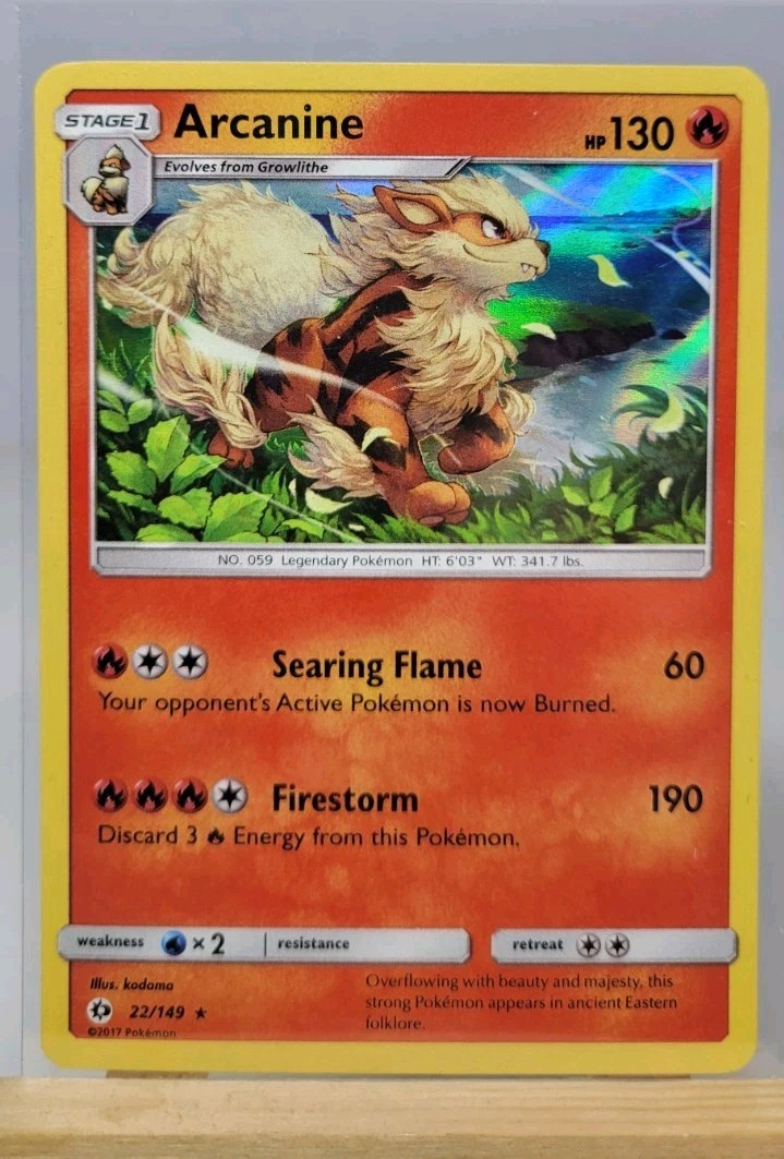 Arcanine Holo Holo Rare SM Base Set 22/149