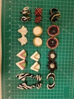 Vintage Rhinestone Clip On Earrings Lot Costume Jewelry Rhinestones Sparkle