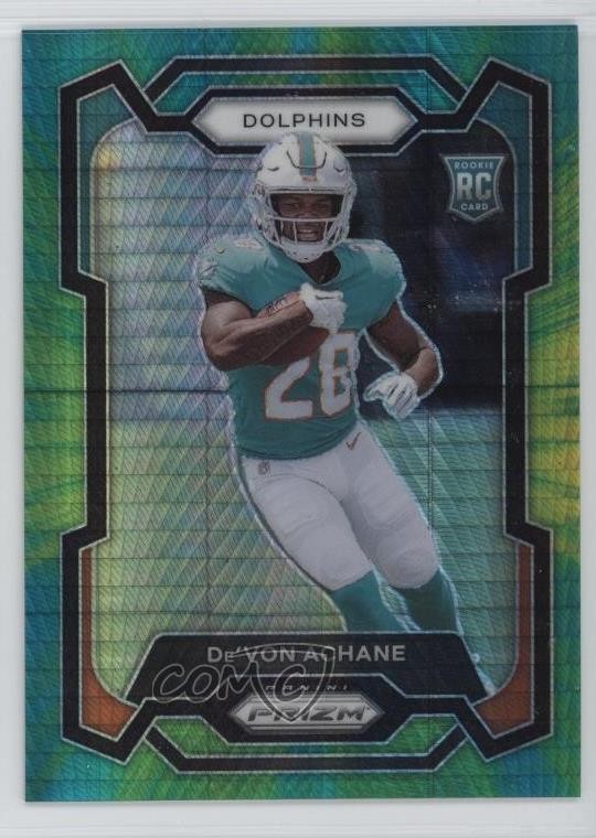 2023 Panini Prizm Rookies Hyper Prizm 167/175 De'Von Achane #365 11cz