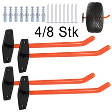 4/8x Reifenhalter Reifen Wandhalterung Wandhalter Stahl für Autoreifen Felgen DE