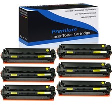 6 Pack - Yellow CF502A 202A Toner for HP LaserJet Pro MFP M281fdn dw M254dn
