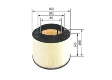 BOSCH Luftfilter F 026 400 394 für AUDI