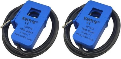 2Pcs SCT 013 000 100A 50mA Non-invasive Split Core Current Tr Style: 100A/50MA