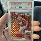 Panini 2020 Mosaic Patrick Mahomes II MVPs Reactive Gold Prizm #297 PSA 9