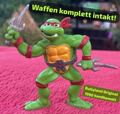 Ninja TMNT Raphael Bullyland Figur 1990 Complete Sais Mirage handpainted Vintage